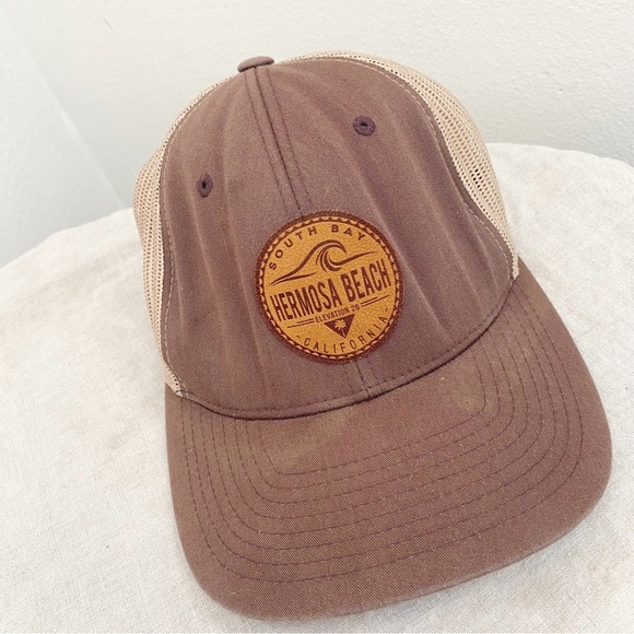 Hermosa Beach • Suede Patch Logo Trucker Hat - Picture 2 of 5
